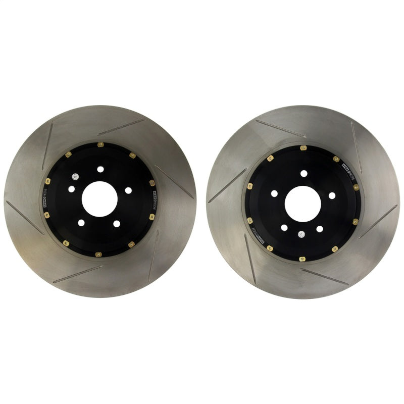 StopTech 09-15 Cadillac CTS-V / 12-15 Chevy Camaro ZL1 AeroRotor Slotted Front Rotor (Pair)