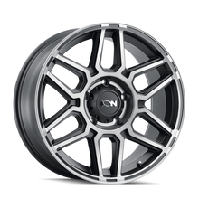 Load image into Gallery viewer, ION Type 146 20x9 / 6x139.7 BP / 18mm Offset / 106mm Hub Matte Black W/Machined Dart Tint Wheel