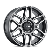 Load image into Gallery viewer, ION Type 146 17x9 / 6x139.7 BP / 0mm Offset / 106mm Hub Matte Black W/Machined Dart Tint Wheel