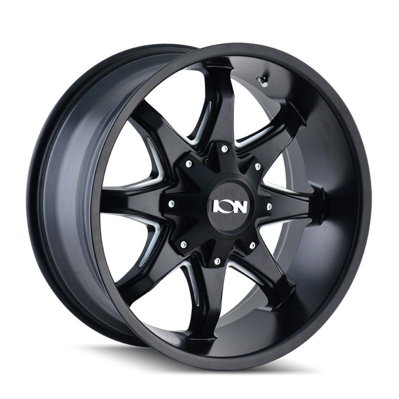 ION Type 181 17x9 / 8x165.1 BP / 18mm Offset / 130.8mm Hub Satin Black/Milled Spokes Wheel