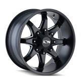 ION Type 181 18x9 / 6x135 BP / -12mm Offset / 106mm Hub Satin Black/Milled Spokes Wheel