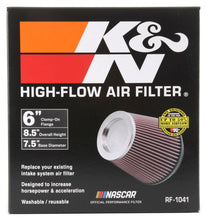 Load image into Gallery viewer, K&amp;N Round Tapered Universal Air Filter 6 inch Flange 7 1/2 inch Base 5 inch Top 7 1/2 inch Height