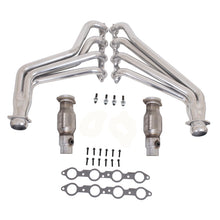 Load image into Gallery viewer, BBK 10-15 Camaro LS3 L99 Long Tube Exhaust Headers With Converters - 1-3/4 Silver Ceramic