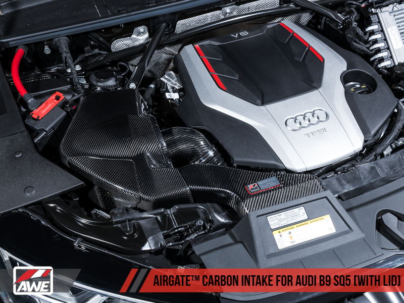 AWE Tuning Audi B9 SQ5 3.0T AirGate Carbon Fiber Intake w/ Lid