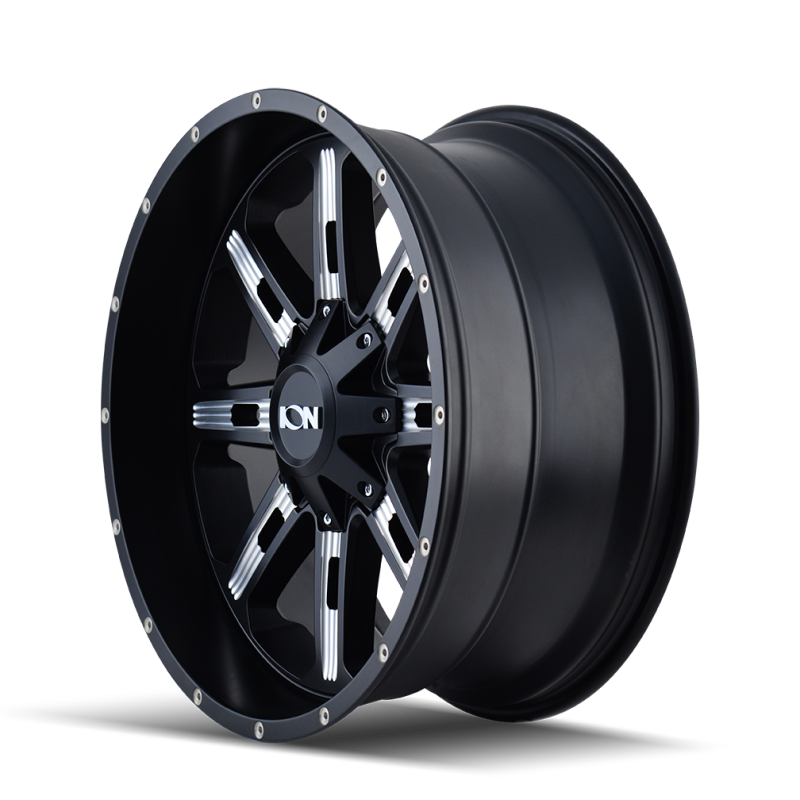 ION Type 184 20x9 / 6x135 BP / 18mm Offset / 106mm Hub Satin Black/Milled Spokes Wheel