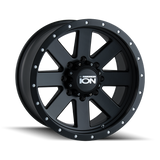 ION Type 134 18x9 / 8x180 BP / 0mm Offset / 124.1mm Hub Matte Black/Black Beadlock Wheel