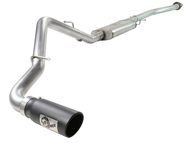 aFe MACHForce XP Exhaust SS-409 Cat-Back w/ 304SS Black Tip 04-07 GM Trucks 1500 V6/V8