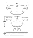 StopTech Street Touring 06 BMW 330 Series (Exc E90) Series Rear Brake Pads