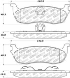 StopTech Street Select Brake Pads - Rear