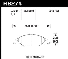 Load image into Gallery viewer, Hawk 96-10 Ford Mustang Blue 9012 Race Front Brake Pads