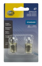 Load image into Gallery viewer, Hella Bulb 67 12V 8W 4Cp Ba15S G6 (2)