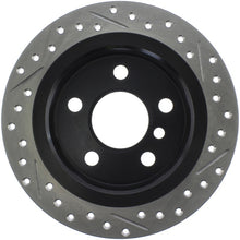 Load image into Gallery viewer, StopTech 14-15 Mini Cooper Base Slotted &amp; Drilled Rear Right Rotor