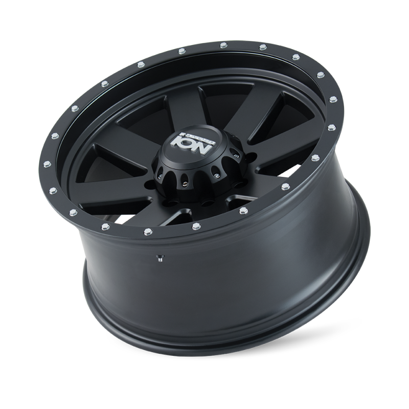 ION Type 134 18x9 / 8x165.1 BP / 18mm Offset / 130.8mm Hub Matte Gunmetal/Black Beadlock Wheel