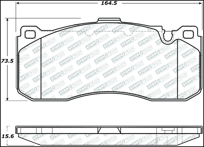 StopTech 08-13 BMW 1-Series Street Select Front Brake Pads