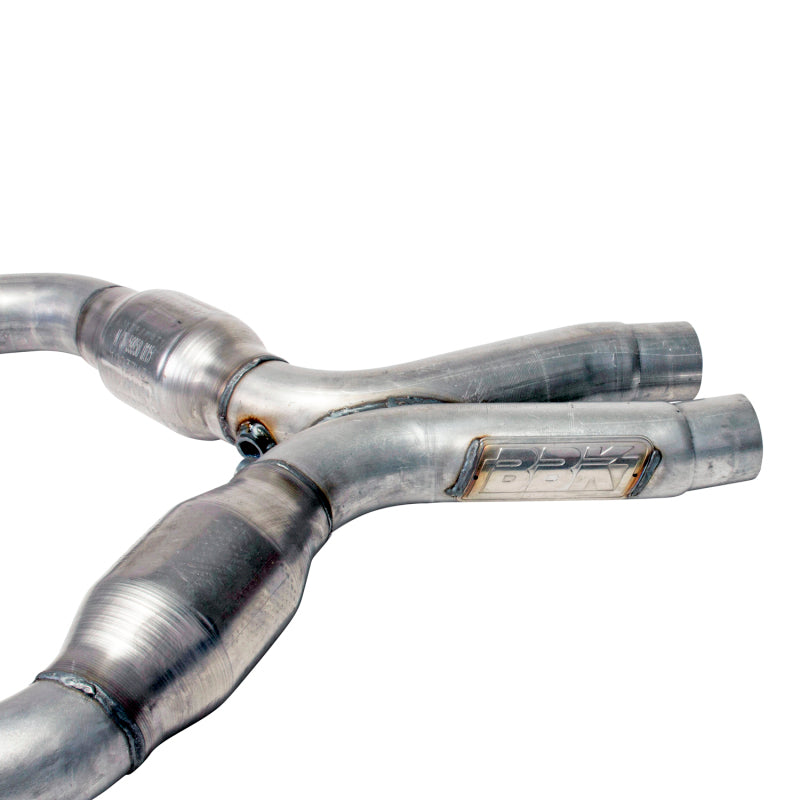 BBK 05-10 Mustang 4.6 Short Mid X Pipe With Catalytic Converters 2-3/4 For BBK Long Tube Headers