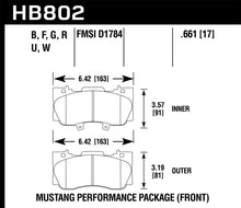 Load image into Gallery viewer, Hawk 15-17 Ford Mustang GT DTC-60 Race Front Brake Pads