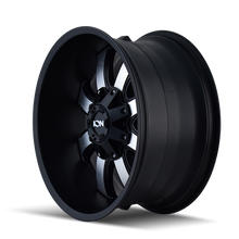 Load image into Gallery viewer, ION Type 189 20x10 / 8x180 BP / -19mm Offset / 124.1mm Hub Satin Black/Machined Face Wheel