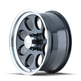 ION Type 171 15x10 / 5x139.7 BP / -38mm Offset / 108mm Hub Black/Machined Wheel