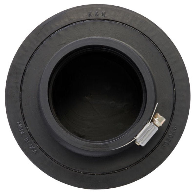 K&N Filter Universal Rubber Filter 3in Flange ID 6in Base OD 5.125in Top OD 5in Height