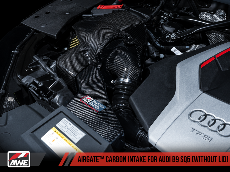 AWE Tuning Audi B9 SQ5 3.0T AirGate Carbon Fiber Intake w/ Lid