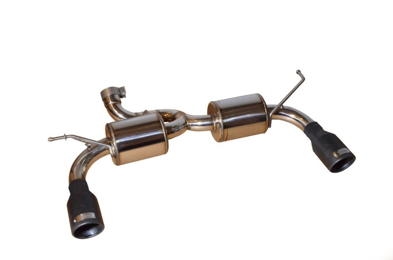 Injen 07-17 Jeep Wrangler JK 3.6L/3.8L 63mm Polished Axle-back Exhaust w/ 4in Black Tips