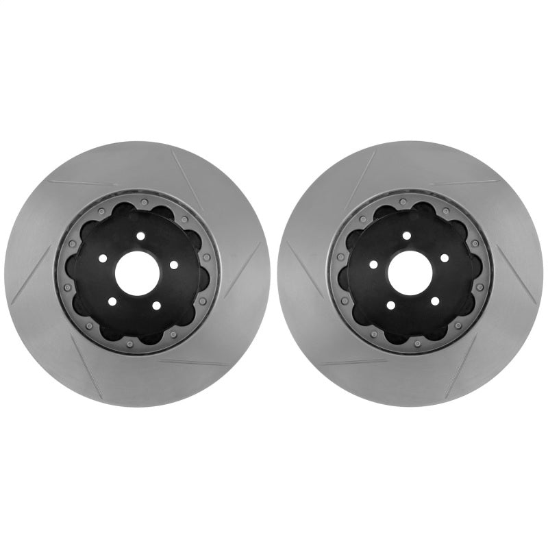 StopTech 07-08 Audi RS4 AeroRotor 2pc Drilled Front Rotor (Pair)