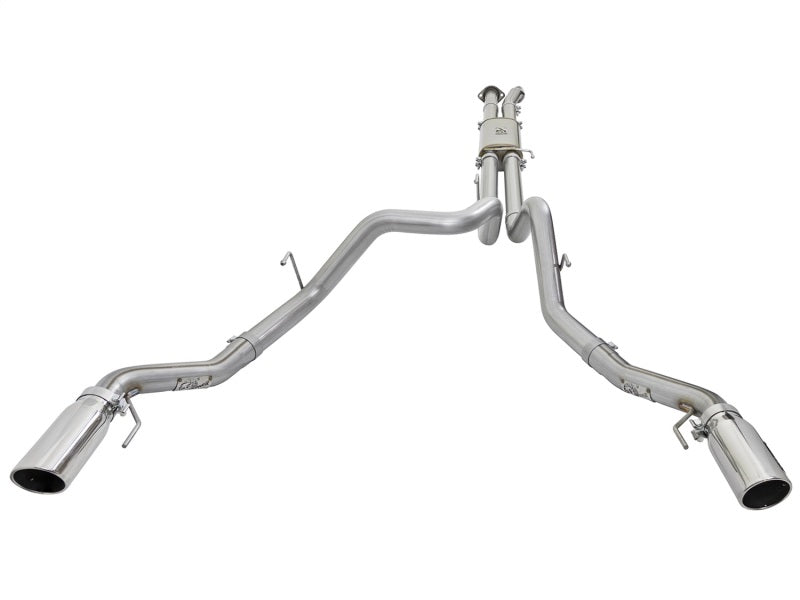 aFe MACHForce XP Exhaust Cat-Back SS-409 2017 Ford F-150 Raptor V6-3.5L (tt) w/ Polished Tips