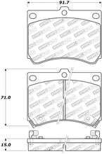 Load image into Gallery viewer, StopTech Street Touring 91-03 Ford Escort ZX2 / 92-95 Mazda MX-3 Front Brake Pads