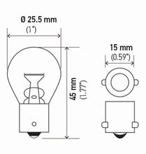 Load image into Gallery viewer, Hella Bulb 1141 12V 18W Ba15S S8 (2)