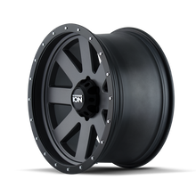 Load image into Gallery viewer, ION Type 134 18x9 / 6x139.7 BP / 0mm Offset / 106mm Hub Matte Gunmetal/Black Beadlock Wheel