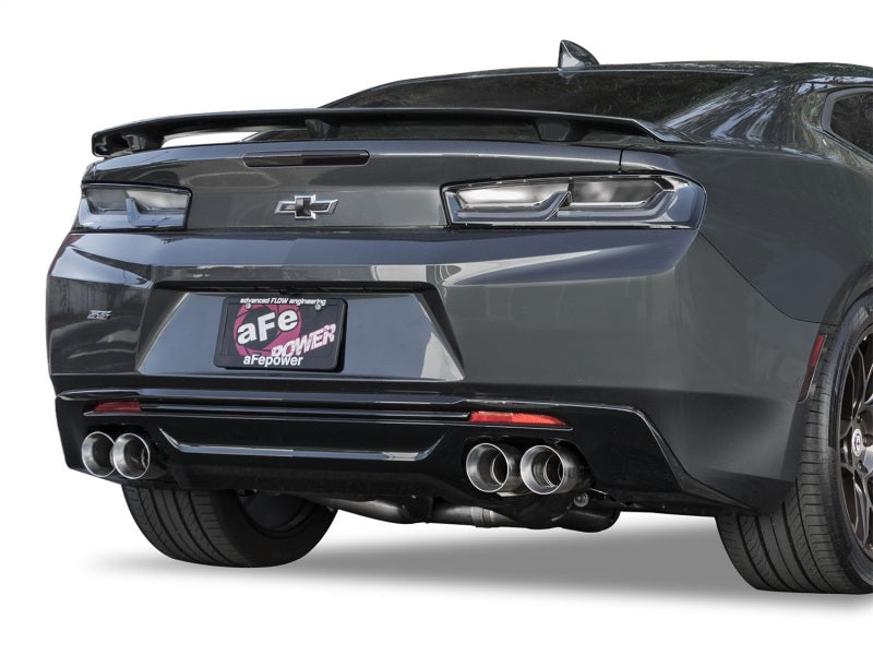 aFe MACHForce XP 3in 304 Stainless Steel Cat-Back Exhaust 16-17 Chevy Camaro SS V8-6.2L