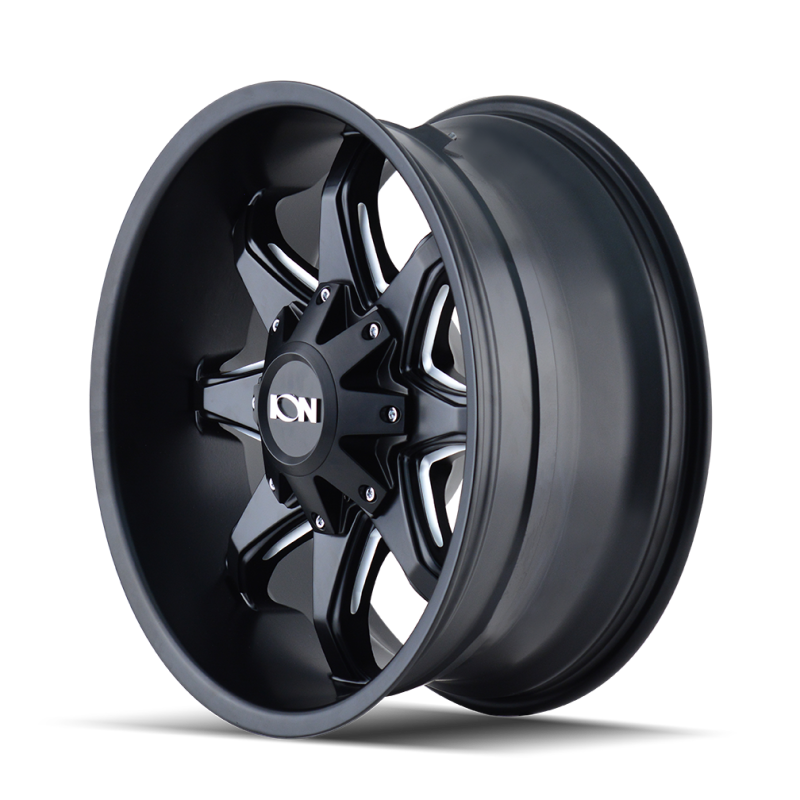 ION Type 181 17x9 / 8x165.1 BP / 18mm Offset / 130.8mm Hub Satin Black/Milled Spokes Wheel