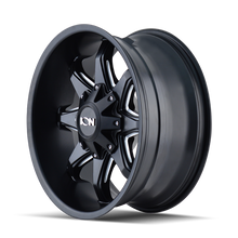 Load image into Gallery viewer, ION Type 181 17x9 / 6x135 BP / 18mm Offset / 106mm Hub Satin Black/Milled Spokes Wheel