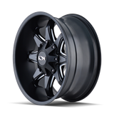 ION Type 181 18x9 / 5x139.7 BP / -12mm Offset / 110mm Hub Satin Black/Milled Spokes Wheel