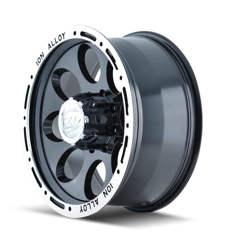 ION Type 174 18x9 / 5x127 BP / 0mm Offset / 83.82mm Hub Black/Machined Wheel