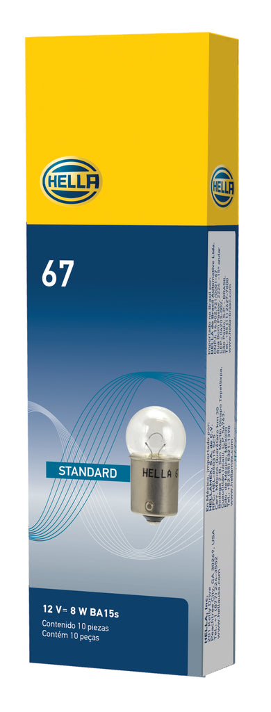 Hella Bulb 67 12V 8W 4CP BA15s G6