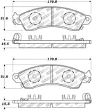 StopTech Street Select Brake Pads - Rear