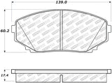 StopTech 07-18 Mazda CX-5/CX-7/CX-9 Street Brake Pads w/Hardware - Front