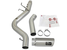 Load image into Gallery viewer, aFe ATLAS 5in DPF-Back Aluminized Steel Exhaust System w/Polished Tips 2017 GM Duramax 6.6L (td) L5P