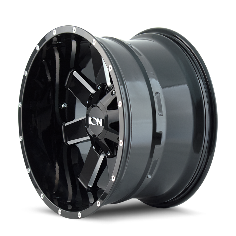 ION Type 141 20x10 / 5x127 BP / -19mm Offset / 87mm Hub Gloss Black Milled Wheel