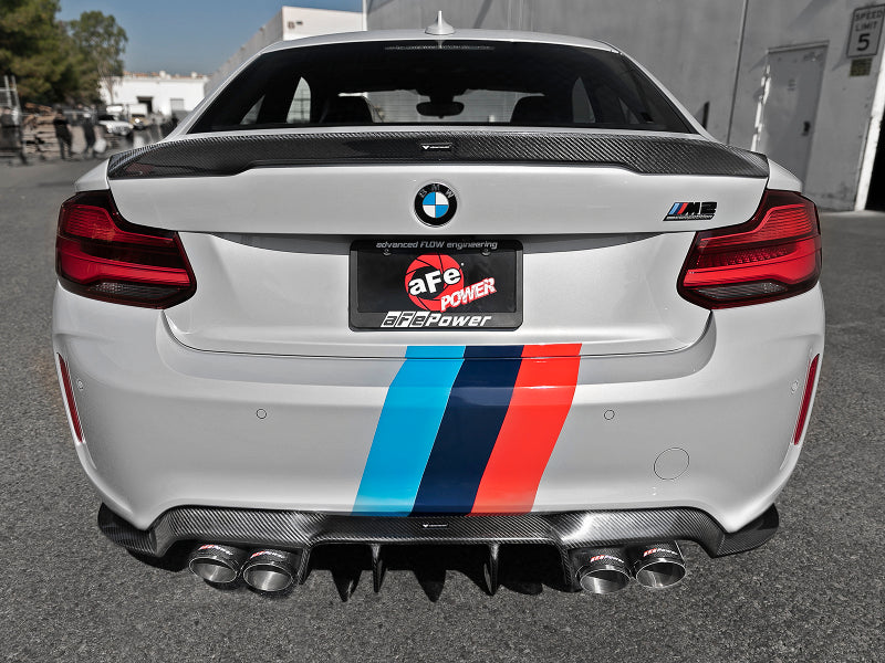 aFe MACHForce XP Exhausts Cat-Back SS 19-21 BMW M2 Competition L6-3.0L w/Carbon Tips