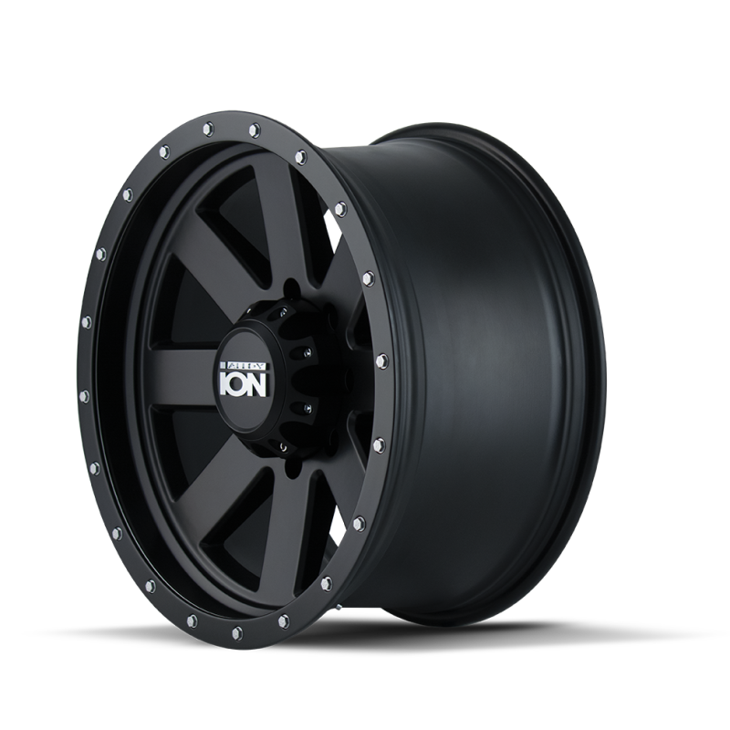 ION Type 134 18x9 / 5x139.7 BP / 18mm Offset / 108mm Hub Matte Black/Black Beadlock Wheel