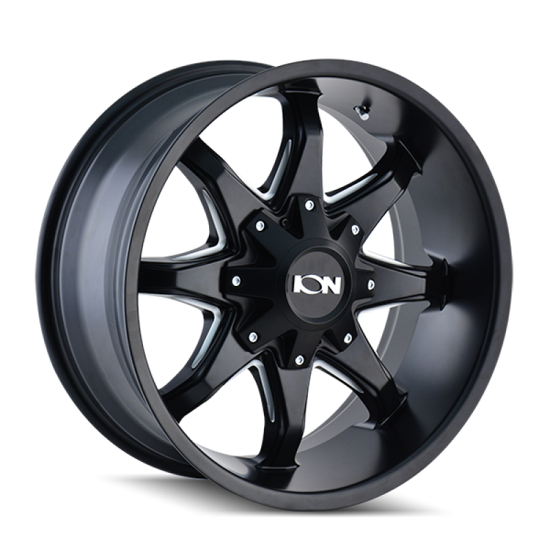 ION Type 181 20x9 / 6x135 BP / 18mm Offset / 106mm Hub Satin Black/Milled Spokes Wheel