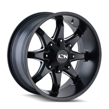 Load image into Gallery viewer, ION Type 181 18x9 / 5x139.7 BP / 18mm Offset / 110mm Hub Satin Black/Milled Spokes Wheel