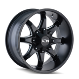 ION Type 181 17x9 / 8x165.1 BP / 18mm Offset / 130.8mm Hub Satin Black Wheel