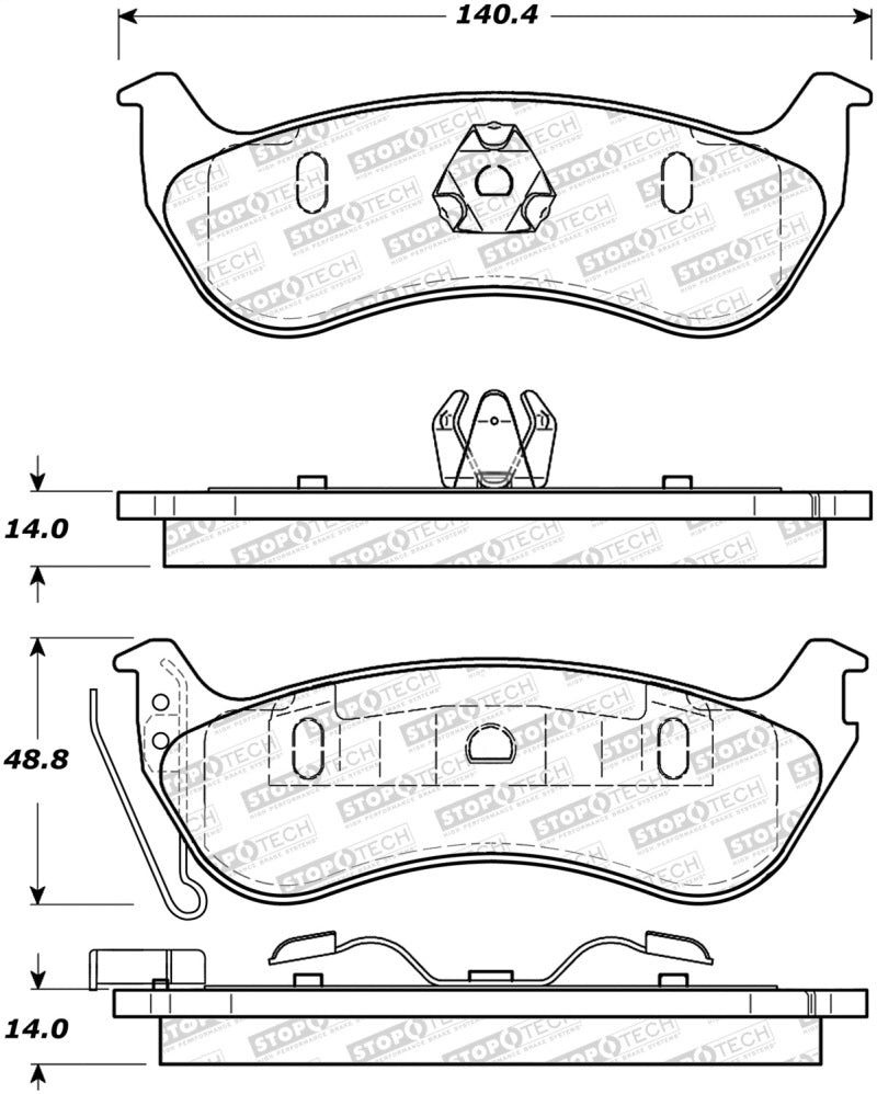 StopTech Street Brake Pads