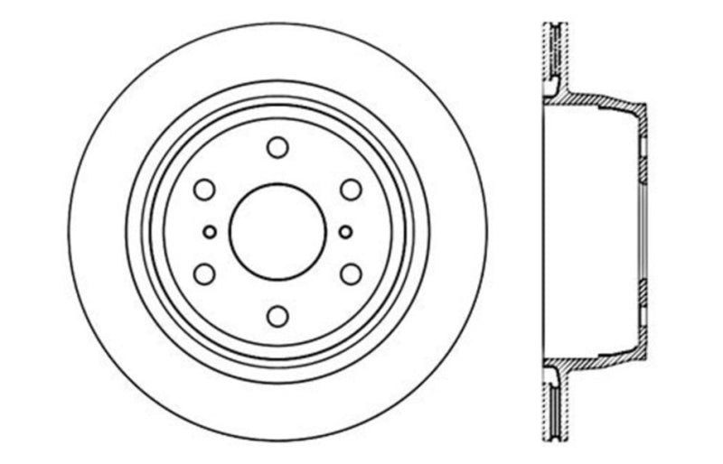 StopTech Drilled Sport Brake Rotor