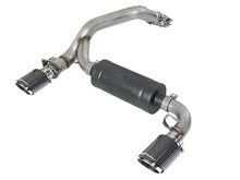 Load image into Gallery viewer, aFe Takeda 3in 304 SS Axle-Back Exhaust System w/ Carbon Fiber Tips 16-18 Ford Focus RS I4-2.3L (t)