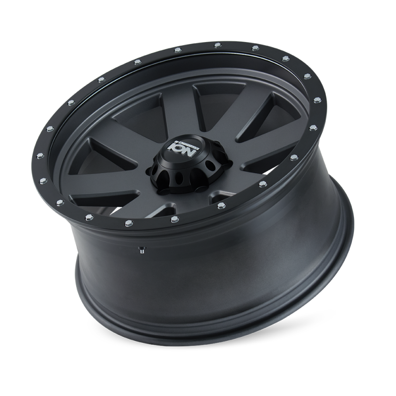 ION Type 134 20x9 / 6x135 BP / 0mm Offset / 87mm Hub Matte Gunmetal/Black Beadlock Wheel