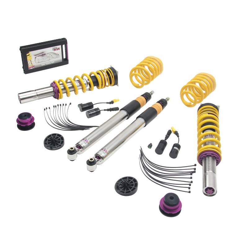 KW Coilover Kit V3 2017+ Audi A4 (B9) Sedan 2wd w/ Electronic Dampers